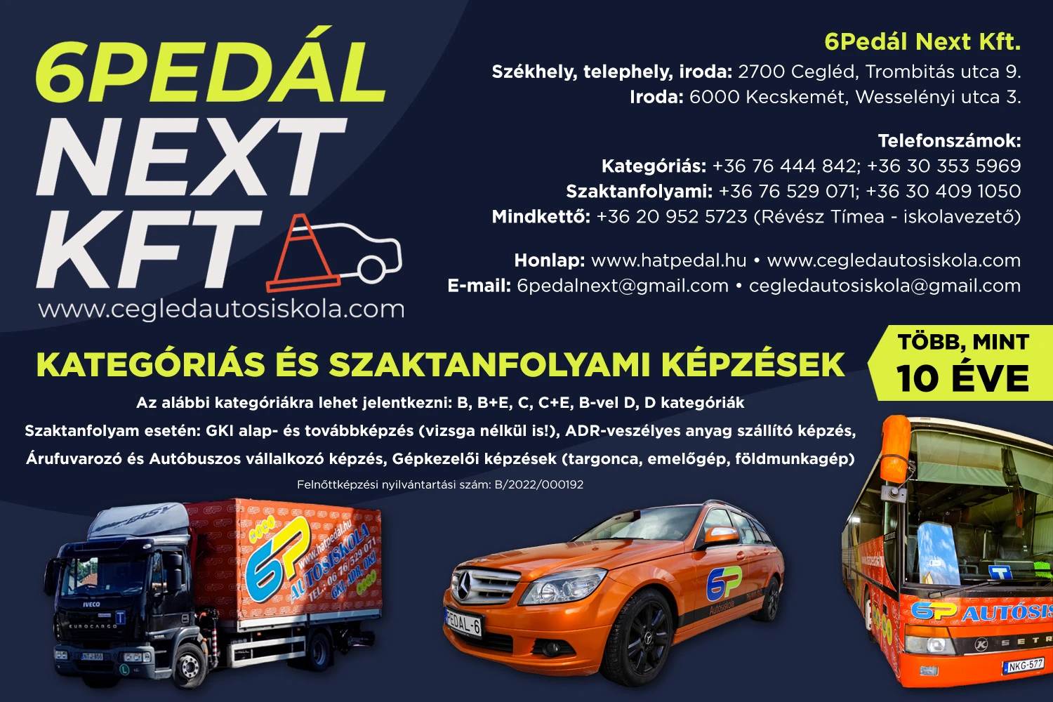 Autósiskola - 6Pedál Next Kft.